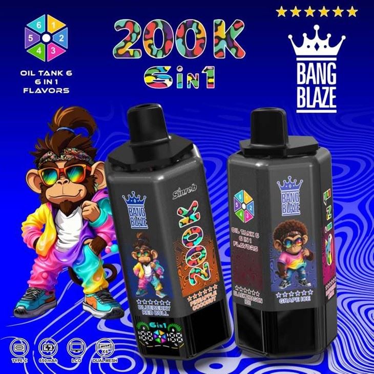 BANG BLAZE 200000 6in1 Flavor best