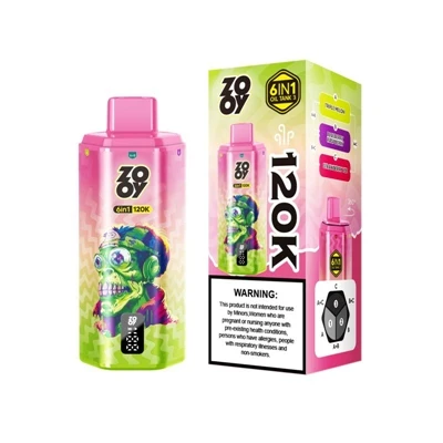ZOOY 120K 6 IN 1 — Електронна-цигара за еднократна употреба с голям-капацитет...