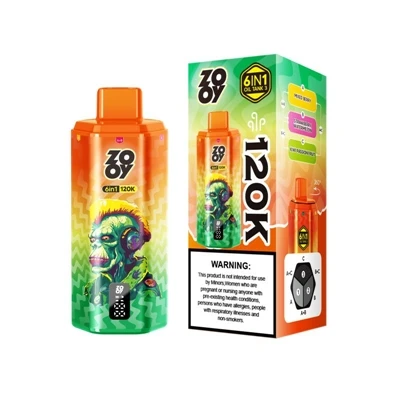 ZOOY 120K 6IN1: Премиум мулти{3}}вкусни еднократни електронни-цигари за употр...