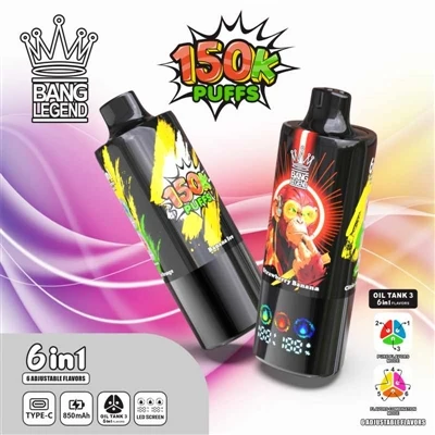BANG LEGEND 150K PUFFS VAPE — Нов стандарт за висок-клас електронни-цигари за...