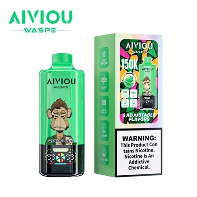 WASPE Aiviou 6 в 1 150K Puffs Disposable Vape – Висок-капацитет, много-функци...