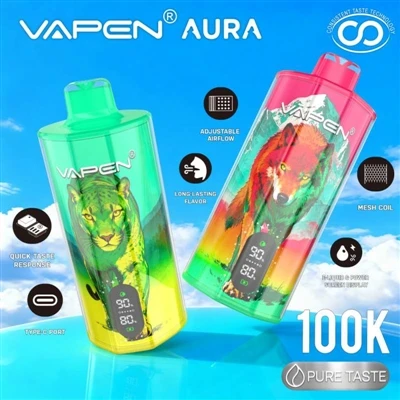 VAPEN AURA 100K: Когато „еднократна употреба“ вече не означава утаяване
