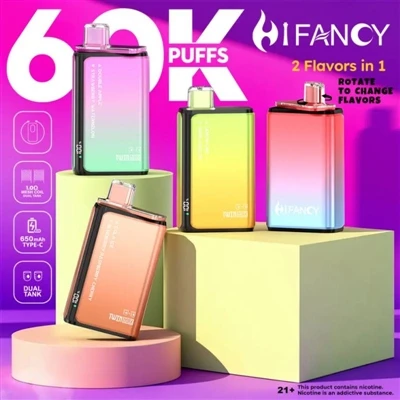 HIFANCY TWINMAX 60 000 впръсквания — насладете се на два вкуса до насита, нас...