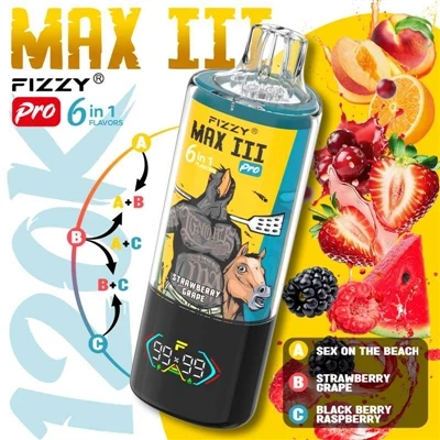 Fizzy MAXIII Pro 120K Puffs Vape: Устройство, което наистина разбира нуждите ...