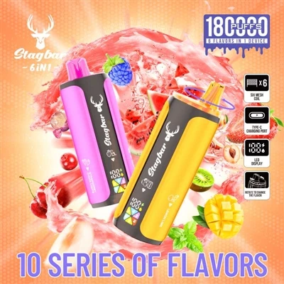 StagBar 6in1 180K Puffs Vape: Когато електронните-цигари вече не са монотонни...