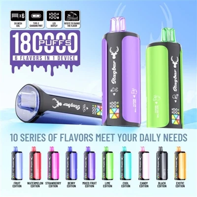 StagBar 180000 Puff 6in1: Устройство, което наистина интегрира дълъг живот на...