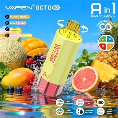 Vapen Octo 160K Puffs 8-in-1: Когато множеството вкусове вече не са трик, а е...