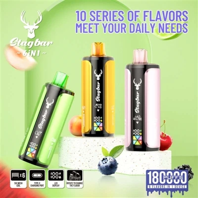Stag Bar 6in1 180K: Когато еднократните електронни-цигари започнат да стават ...