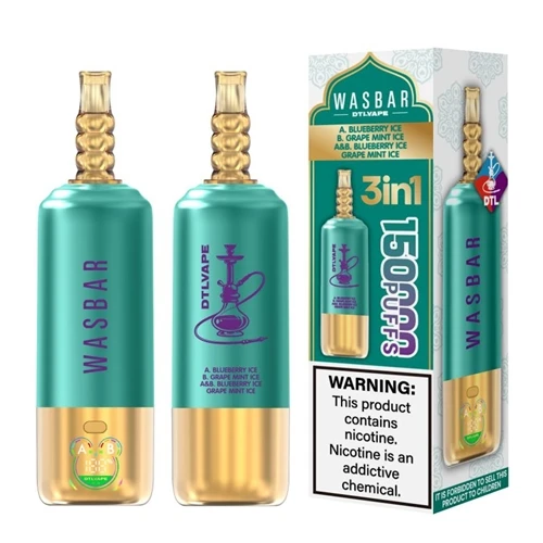 WASBAR DTL 3-in-1 150K: Предефиниране на High{3}}Puff-Count Shisha-Style Vape...