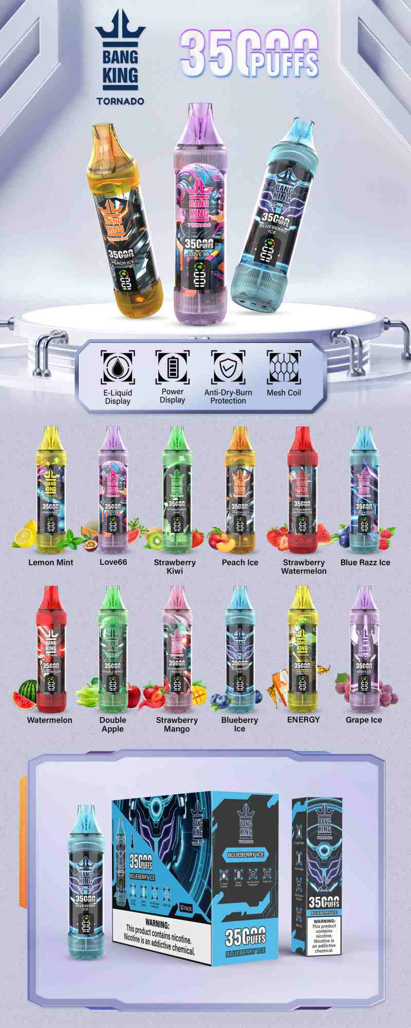 BANG KING TORNADO 35000 PUFFS 12