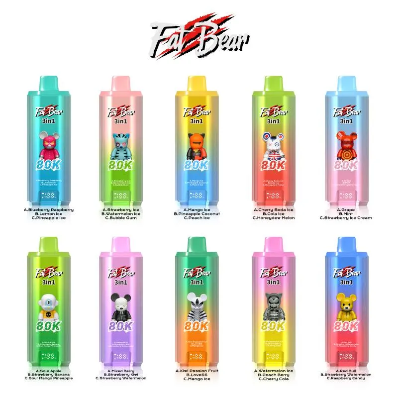 FAT BEAR 3 IN 1 80000 taste list FAT BEAR 3 IN 1 80000 taste list